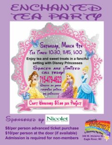 Princess Tea Party @ Northwoods Children's Museum | Eagle River | Wisconsin | United States